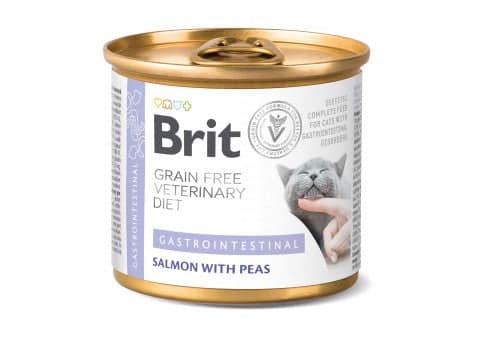 Brit Gastrointestinal Salmon with Peas Kattmat 6 x 200 g