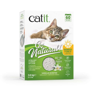 Catit Go Natural! Bambuströ vanilj - Ekonomipack: 2 x 3,6 kg