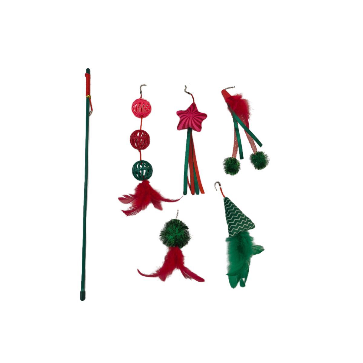 Meow&Me Happy Holidays Kattvippa med 5 leksaker