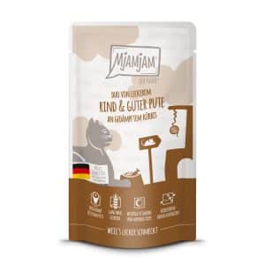 MjAMjAM Quetschie 12 x 125 g - Nötkött & kalkon