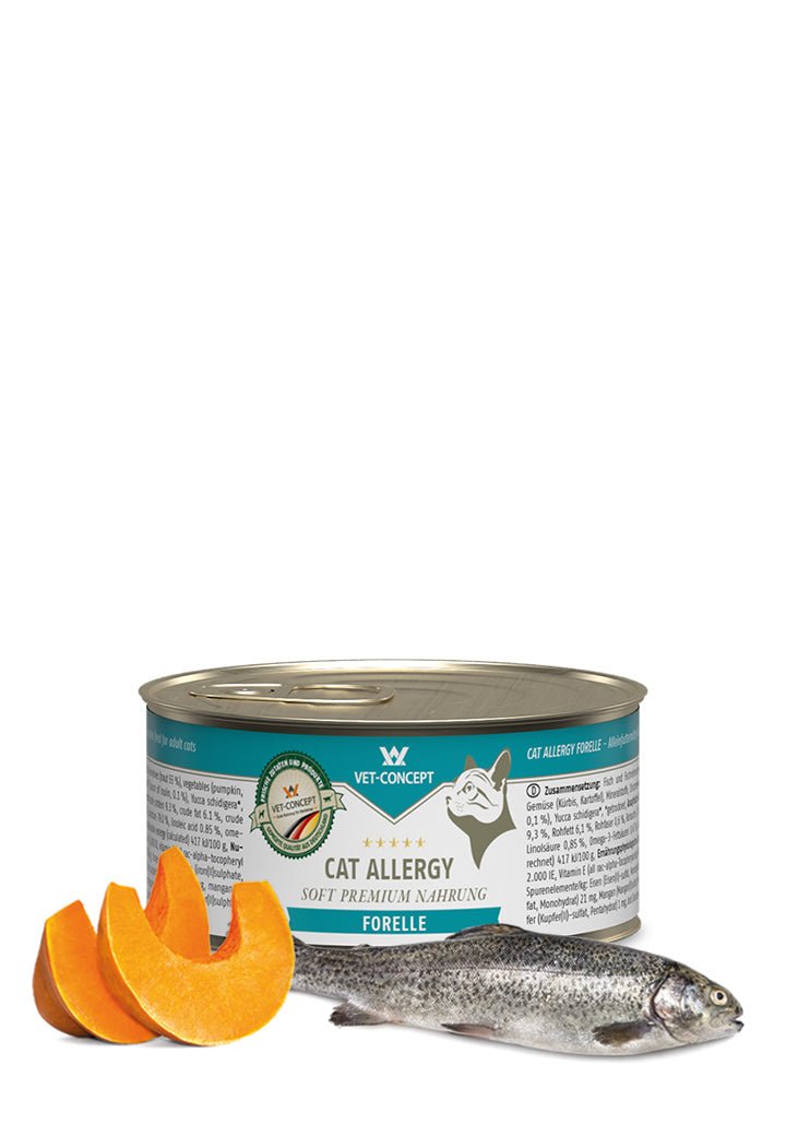 Vet Concept Cat Menu Allergy forell 6 x 200 g för katter