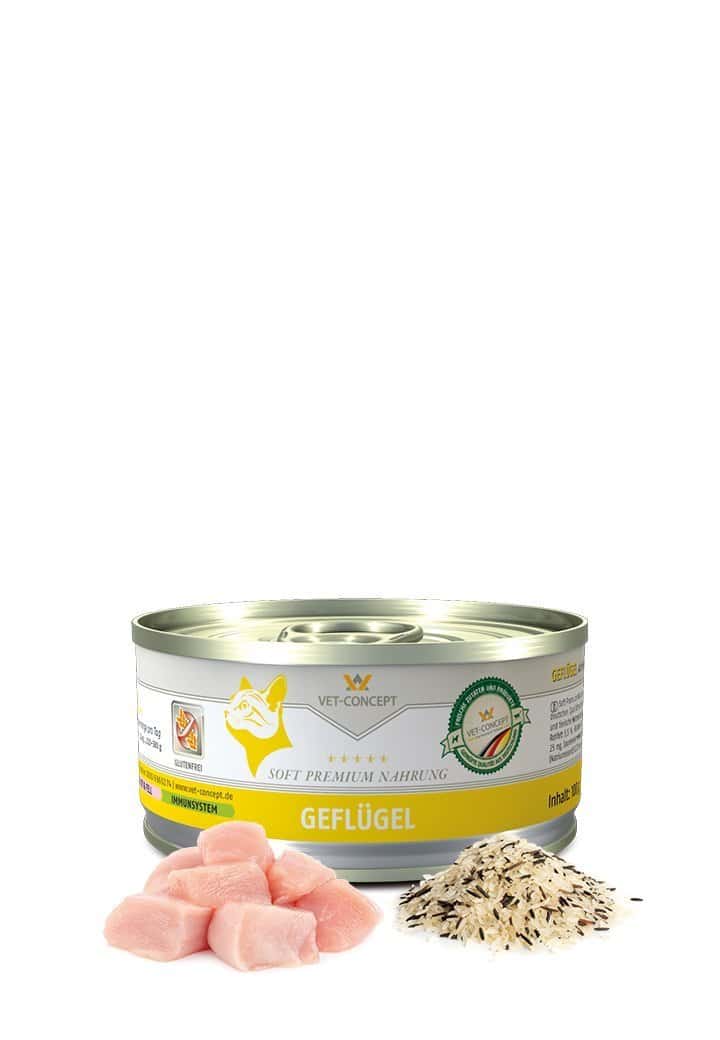 Vet Concept Cat Menu fågel 6 x 100 g för katter