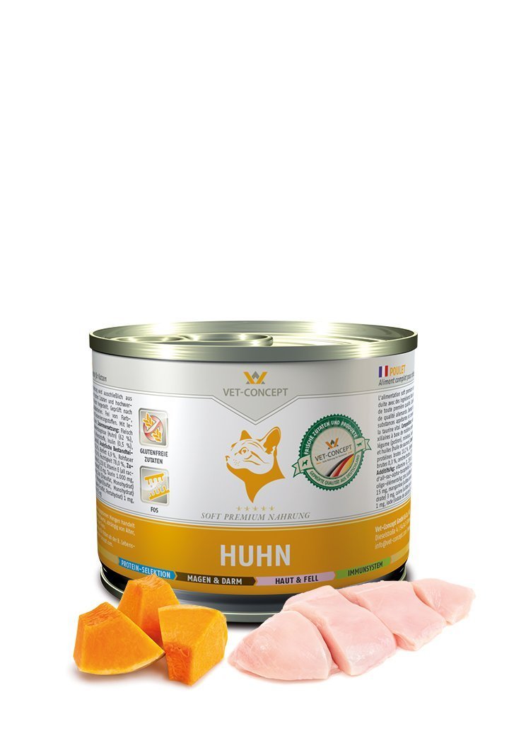 Vet Concept Cat Menu kyckling 6 x 200 g för katter