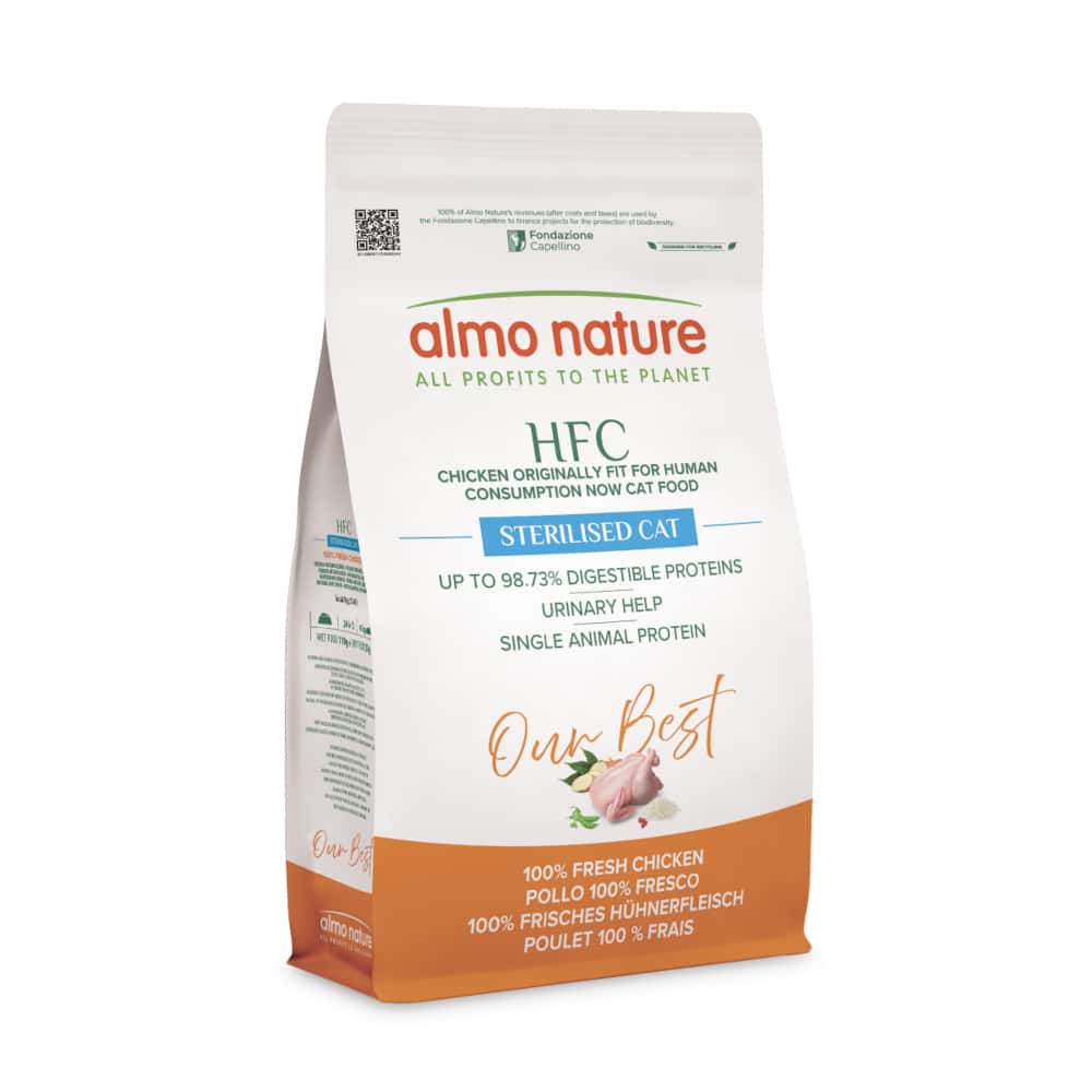 Almo Nature HFC Adult Sterilised med kyckling - Ekonomipack: 2 x 1,2 kg