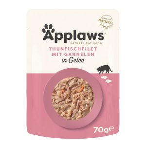 Applaws Pouch i gelé 16 x 70 g - Tonfisk med räkor
