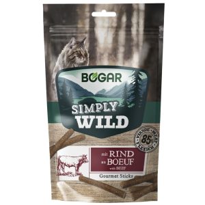 Bogar Simply Wild Sticks Beef Katt 50 g