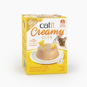 Catit Creamy Cups 4 x 25 g - Kyckling med ananas