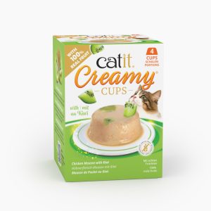 Catit Creamy Cups 4 x 25 g - Kyckling med kiwi