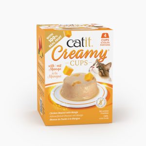 Catit Creamy Cups 4 x 25 g - Kyckling med mango