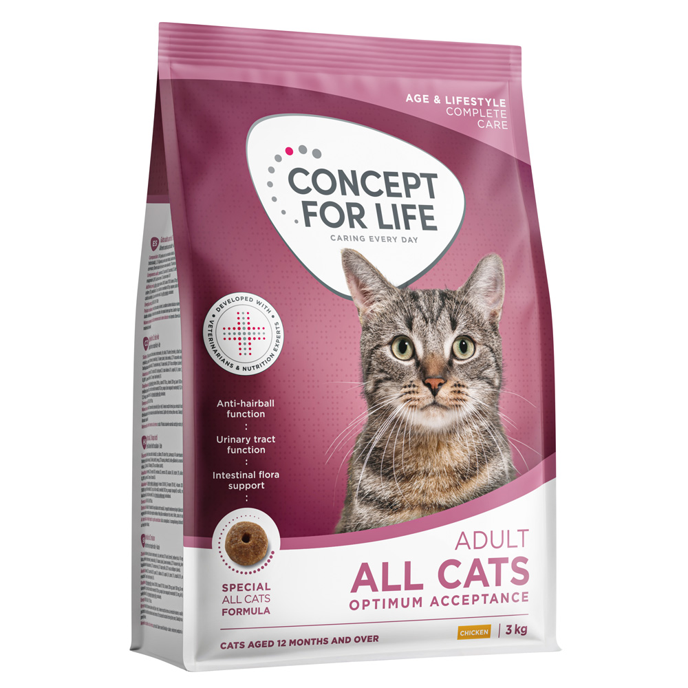 Concept for Life All Cats - Adult - Nytt: 3 kg