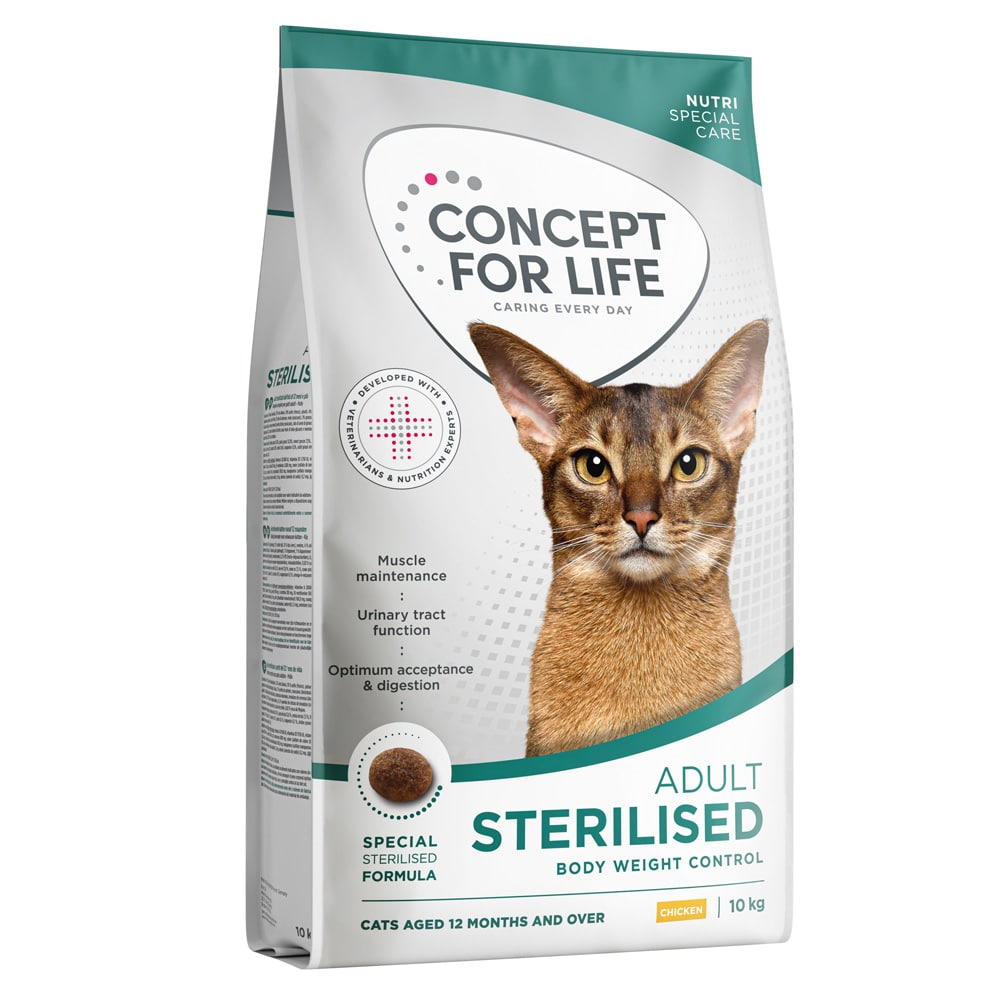 Concept for Life Sterilised Cats Chicken - Nytt: 10 kg