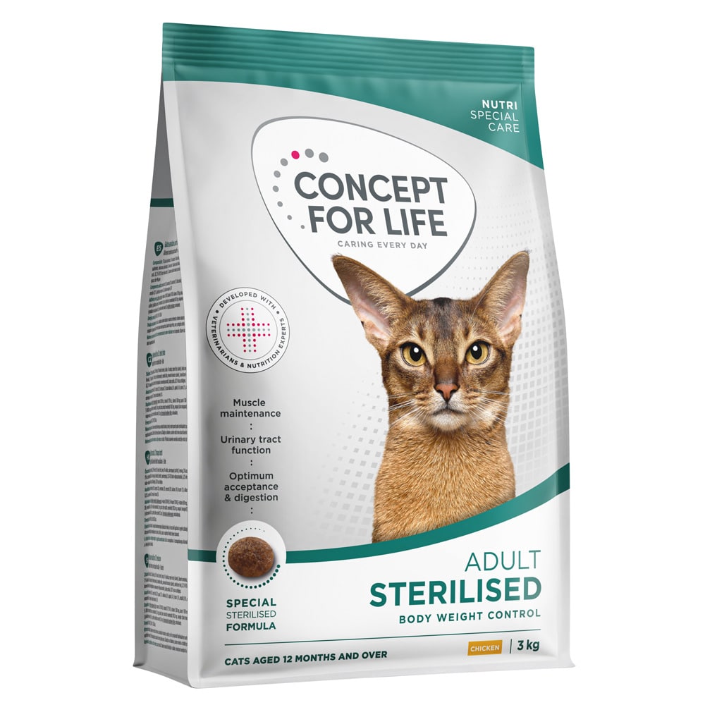 Concept for Life Sterilised Cats Chicken - Nytt: 3 kg