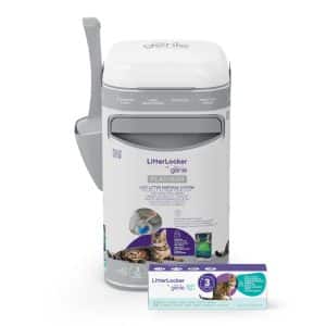 LitterLocker by Litter Genie® Platinum avfallshink för kattströ - LitterLocker® Platinum, vit (inkl. en kassett)