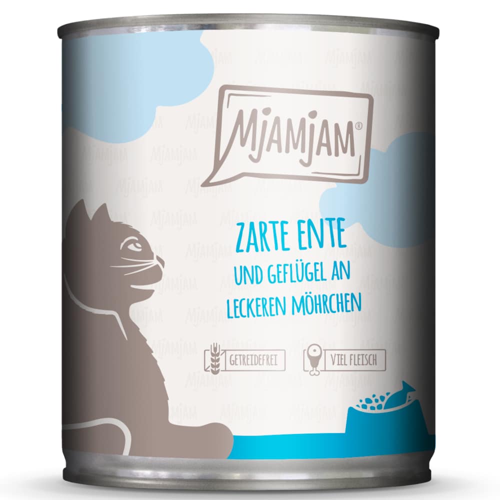MjAMjAM 6 x 800 g - Mör anka & fjäderfä med läckra morötter