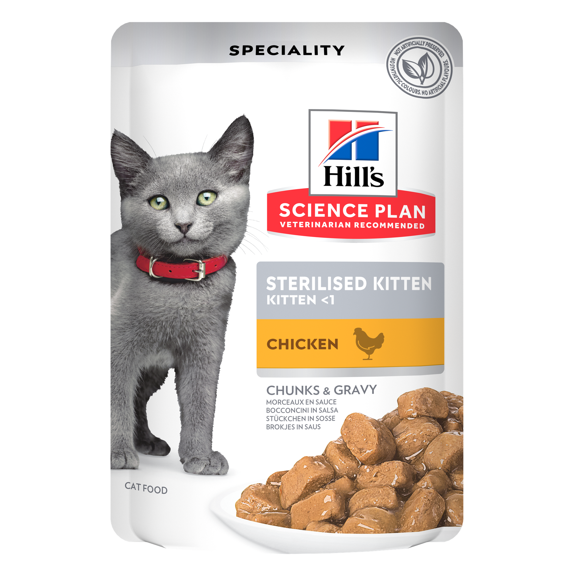 Sterilised Kitten Chicken 12x85g - Katt - Kattfoder & kattmat - Blötmat & våtfoder till katt - Hills Science Plan - ZOO.se