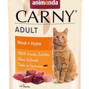 Animonda Carny Adult Nötkött + Kyckling 12 x 85 g våtfoder för katter