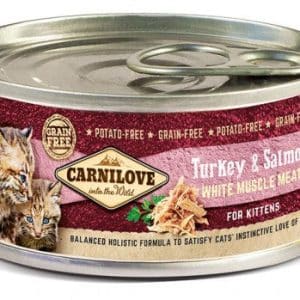Carnilove Kalkon & Lax Våtfoder för Kattungar 12 x 100 g