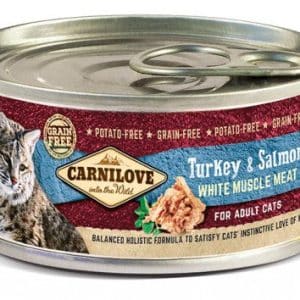 Carnilove Kalkon & Lax våtfoder för Vuxna Katter 12 x 100 g