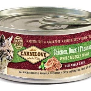 Carnilove Kyckling, Anka & Fasan våtfoder för Vuxna Katter 12 x 100 g