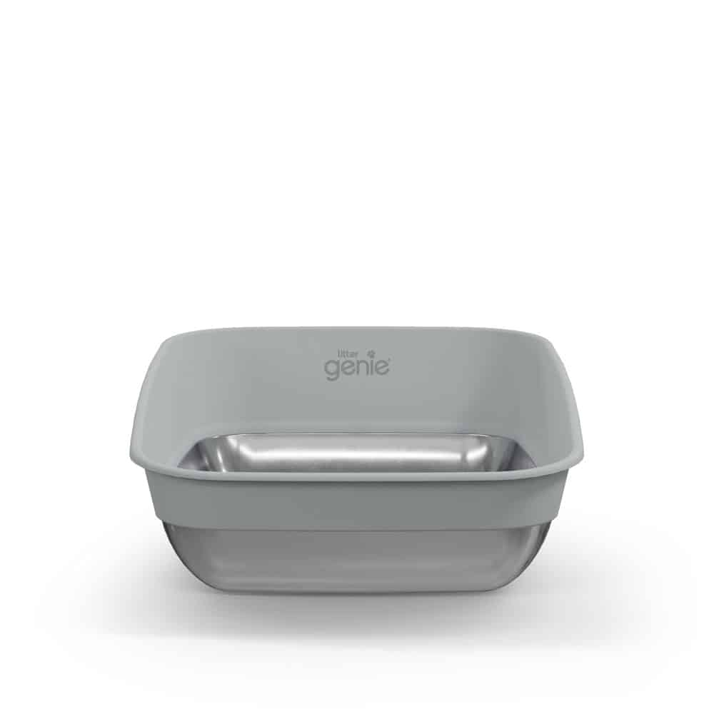 LitterLocker by Litter Genie® Platinum kattlåda - Rostfritt stål / grå