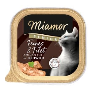 Miamor Feines & Filet Senior 16 x 100 g - Fjäderfä & rådjur