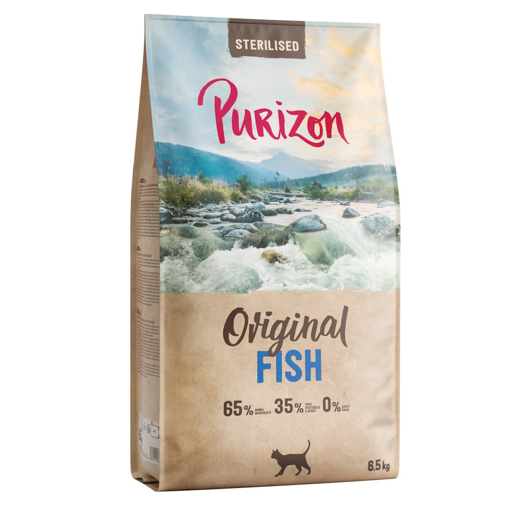Purizon Sterilised Adult Fish - Grainfree - Nytt Ekonomipack: 2 x 6,5 kg