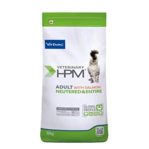 Virbac Veterinary HPM Adult Salmon Neutered & Entire Cat - Ekonomipack: 2 x 12 kg