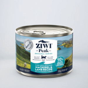 ZiwiPeak Makrill och Lamm för katter 12 x 185 g