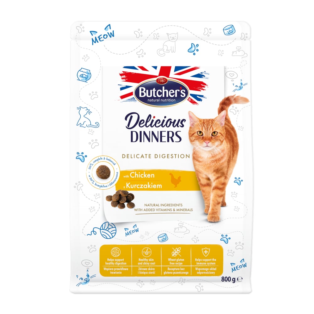 Butcher's Delicious Dinners Delicate Digestion med kyckling - 800 g