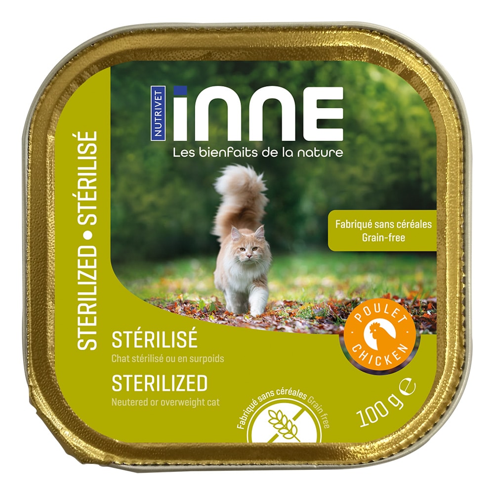 Nutrivet Inne katt Sterilised 16 x 100 g - 16 x 100 g - Kyckling
