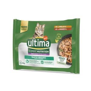 Ultima Cat Expert Nutrition Urinary kyckling + nötkött - Ekonomipack: 44 x 70 g