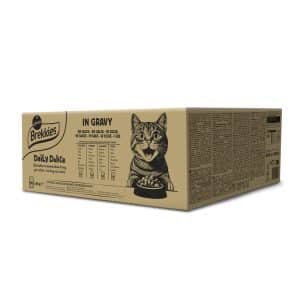 Brekkies Daily Delice Adult Cat 80 x 85 g - Mixpack i sås (4 sorter)