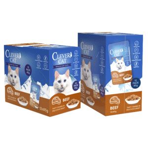 Clever Cat Pouches Beef 12 x 85 g