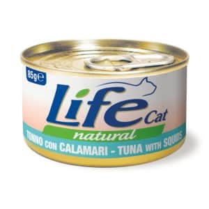 Life Cat Natural Adult 6 x 85 g - Tonfisk med bläckfisk