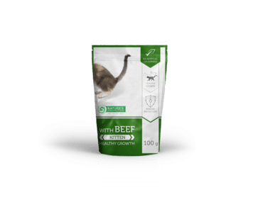 Nature's Protection kitten nötkött för katter 100 g