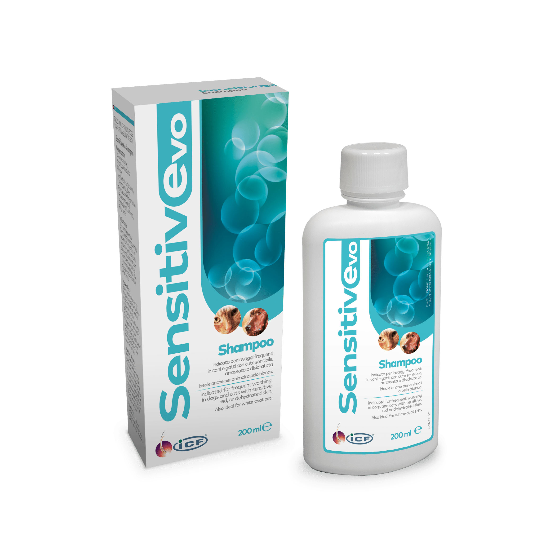 Sensitive Evo schampo 200 ml för hundar och katter