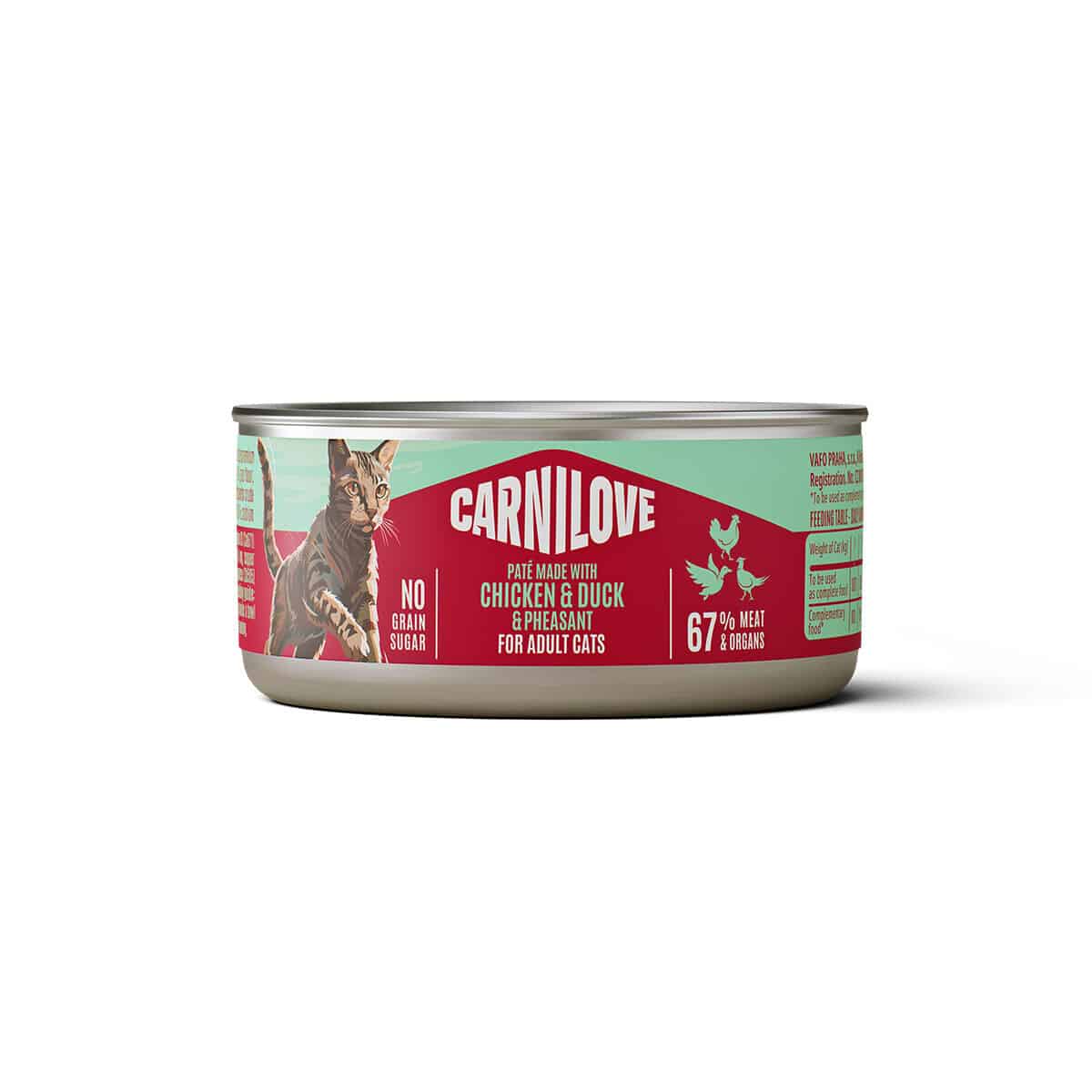Carnilove Cat Adult Chicken, Duck & Pheasant Paté Våtfoder til Katt 100 g