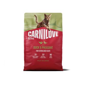 Carnilove Cat Adult Sterilised Active Duck & Pheasant Torrfoder till Katt