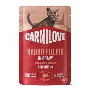 Kitten Pouches med Kanin Våtfoder - 24 st x 85 g