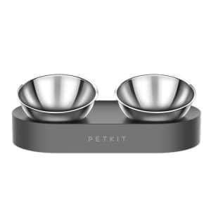 Petkit Fresh Nano Metal 15° justerbar matskål för husdjur - 2 x 700 ml, L 33 x B 16 x H 10,4 cm