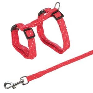 Trixie Kattsele & Koppel Reflex Nylon - 27-45 cm/10 mm - 120 cm / Mix