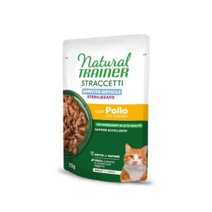 Natural Trainer Straccetti Difficult Appetite Sterilised strimlor i sås - 56 x 70 g med kyckling