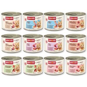 Mixpack: animonda Carny Adult 12 x 200 g - Blandpack III fjäderfä (utan nötkött)