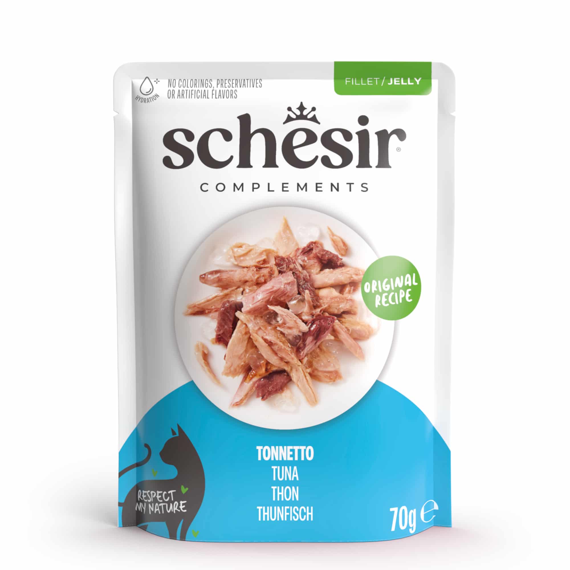 Schesir Complements filé i gelé 12 x 70 g - Tonfisk