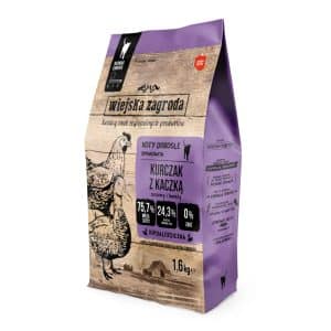 Wiejska Zagroda Cat med kyckling & anka - 1,6 kg