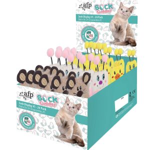 ALL FOR PAWS Kattleksak Sock Display No1