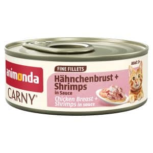 animonda Carny Adult Fine Fillets i sås 12 x 60 g - Kycklingbröst & räkor