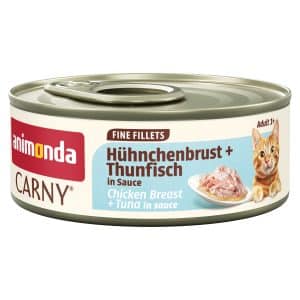 animonda Carny Adult Fine Fillets i sås 12 x 60 g - Kycklingbröst & tonfisk