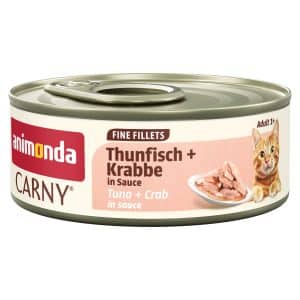 animonda Carny Adult Fine Fillets i sås 12 x 60 g - Tonfisk & krabba