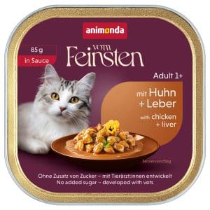 animonda vom Feinsten Adult 32 x 85 g - Kyckling & lever i sås